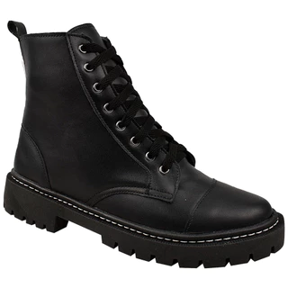 COTURNO FEMININO BOTA TRATORADO BLOGUEIRA MODA INVERNO CONFORTÁVEL