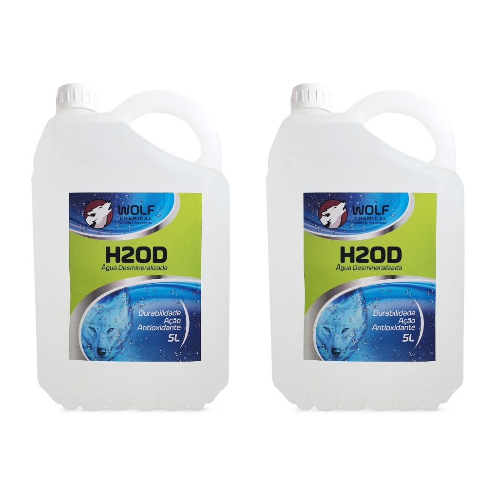 Kit 2 Galões 5 Litros Agua Desmineralizada Para Radiador E Bateria ...