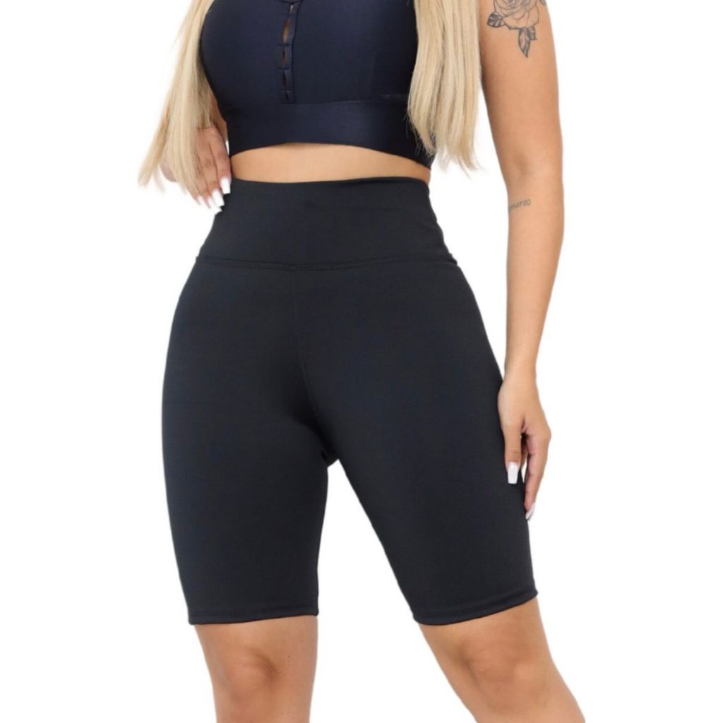 Bermuda Ciclista Feminina Shorts Liso