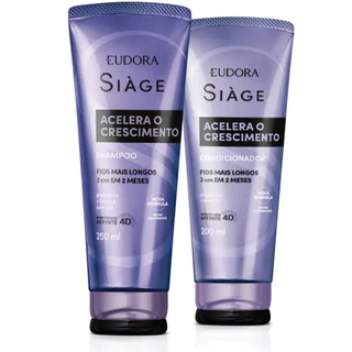 Kit Shampoo Condicionador Siàge Acelera O Crescimento (Nova Versão) - Envio Rápido