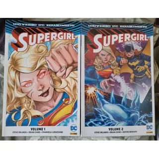 LOTE 02 HQS SUPERGIRL - UNIVERSO DC RENASCIMENTO - VOLUMES 1 E 2 - PANINI
