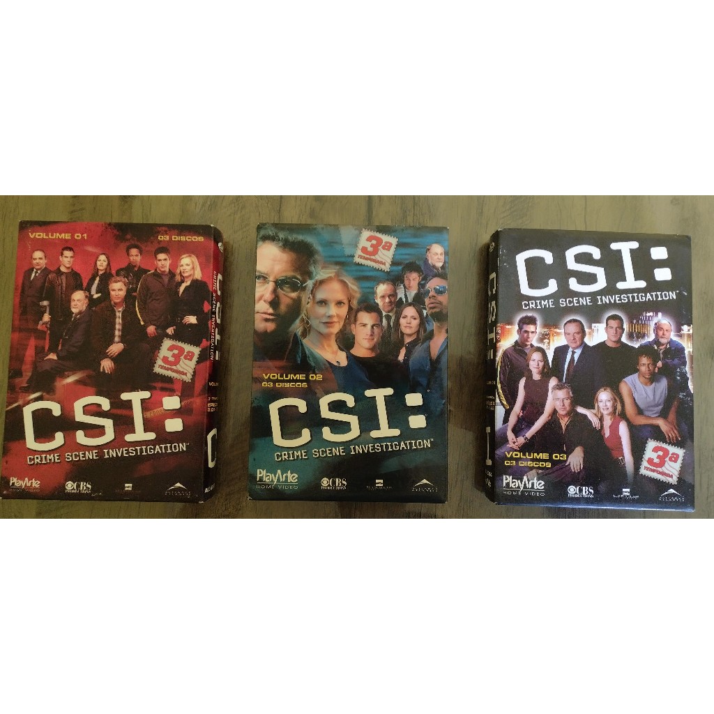 Box DVD CSI 3ª Temporada Volumes 1,2,3 (Original) | Shopee Brasil