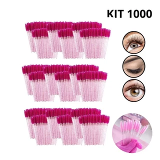 KIT 1000 Escovinhas Descartáveis Sombrancelhas /Alongamento de cilios