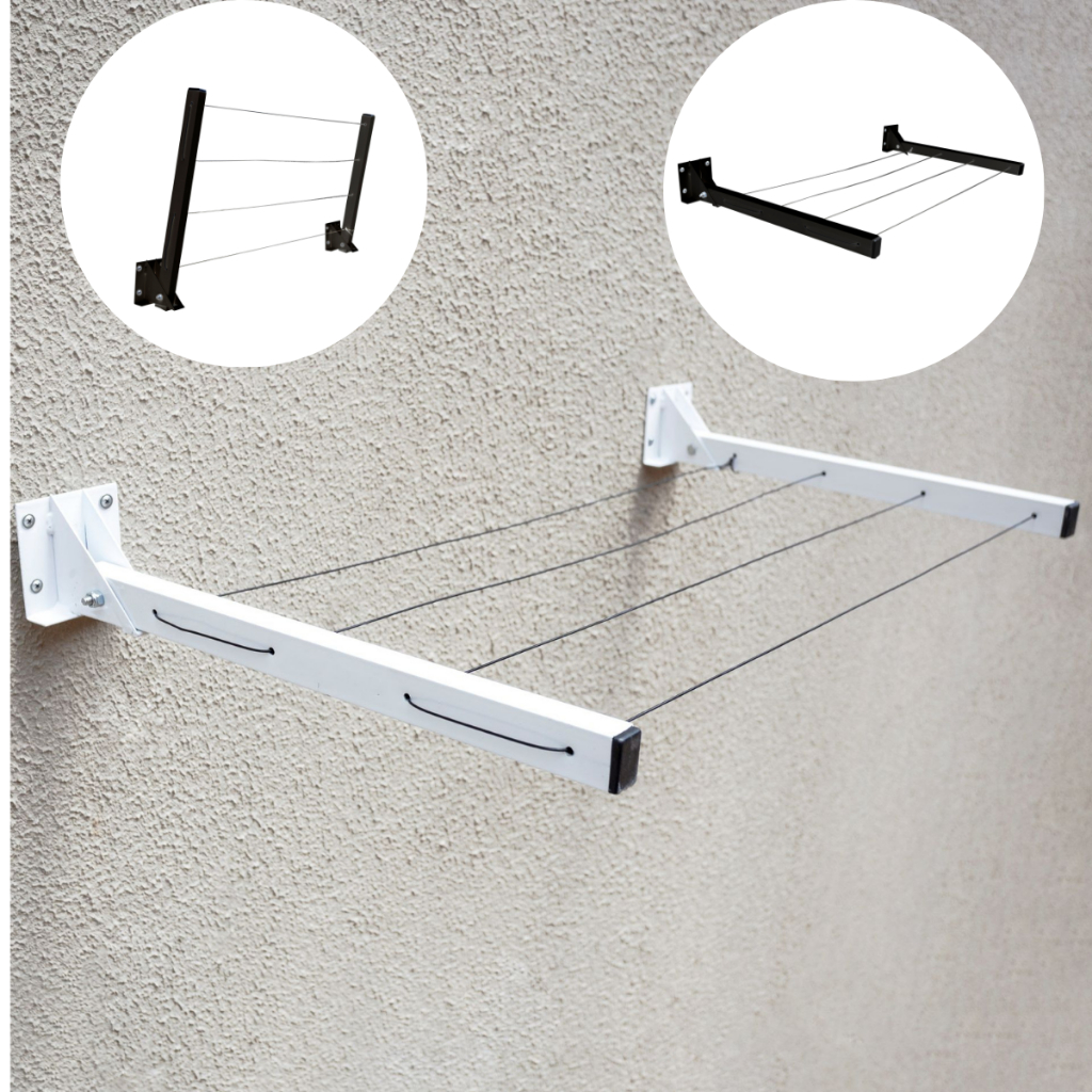 Varal de Parede Roupa Articulado Muro Dobravel Cordinha | Shopee Brasil