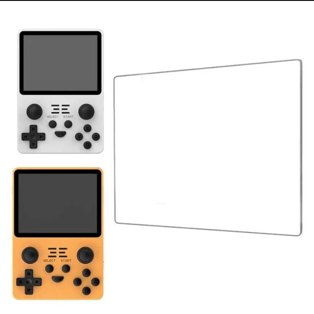 Película de Plástico para Video Game Portátil R36S R35S RGB20S RG35XX Miyoo Mini Plus RG351V