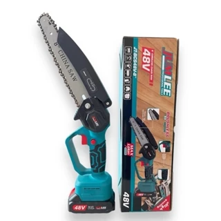 Motosserra Elétrica Recarregável Portátil 48v /36 Portátil - Serra 8"/ 4“ E 6”