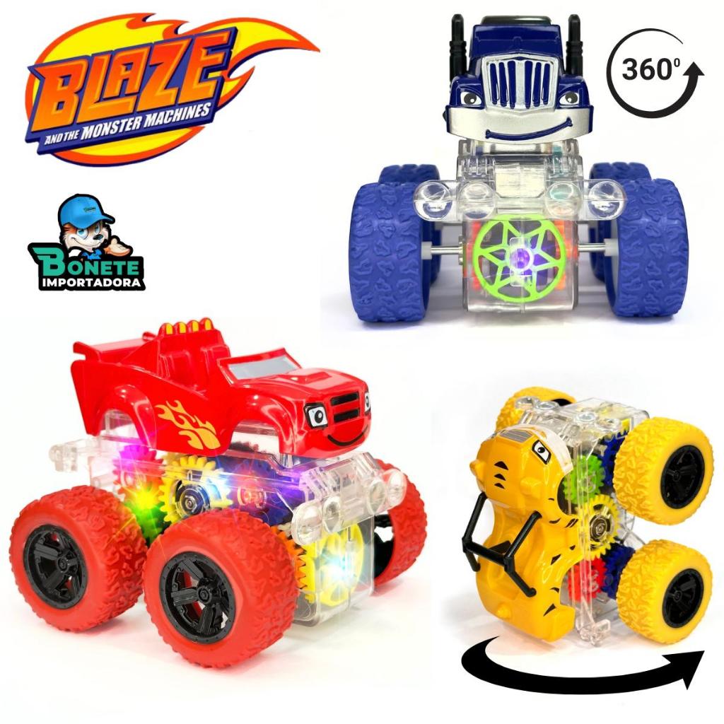 Blaze e os Monster Machines Carrinho Fricção Big Foot Brinquedo Radical Tração 4x4