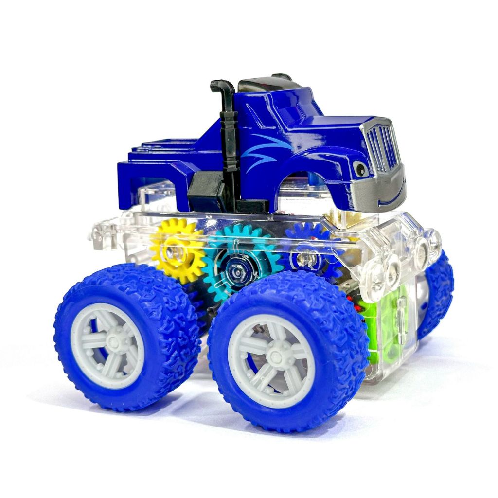 Kit 4 Blaze e os Monster Machines Carro Fricção Big Foot Brinquedo