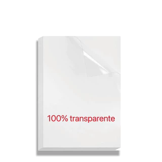 Vinil Adesivo Premium 100% Transparente A4 - Jato De Tinta 10 Folhas - NÃO É À PROVA D'ÁGUA