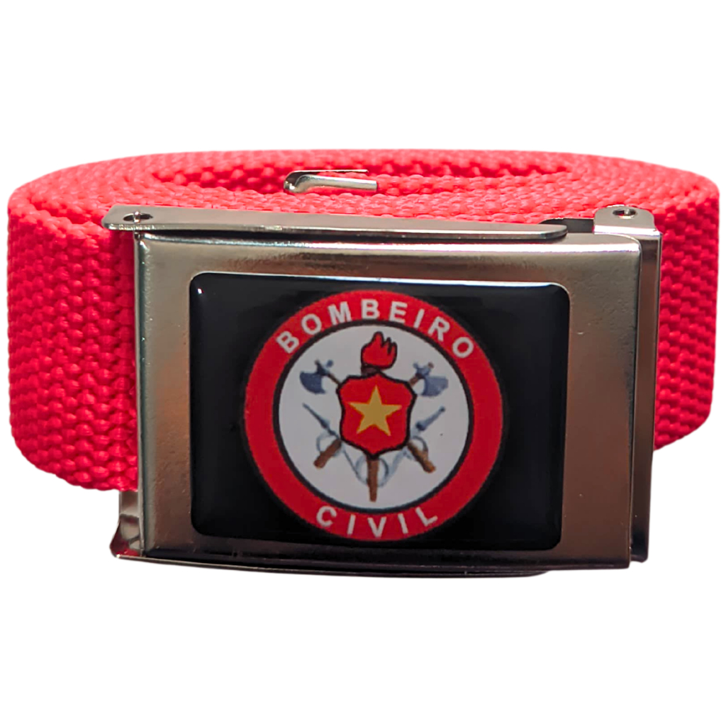 Cinto Para Bombeiro Civil - Resinado Vermelho