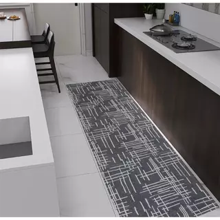 PASSADEIRA COZINHA/QUARTO ANTIDERRAPANTE MIAMI CINZA EMBORRACHADO