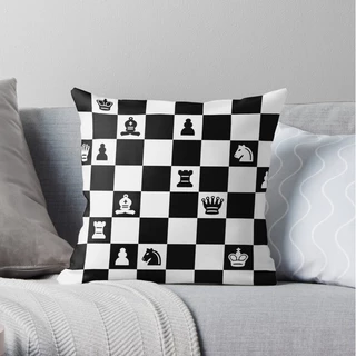 Capa de Almofada xadrez enxadrista chess tabuleiro