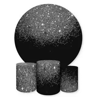 Kit Capa para Painel e cilindros Sublimados Tema Glitter