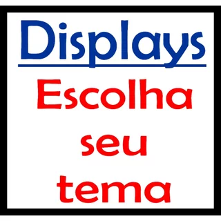 1 DISPLAY DE CHÃO, ESCOLHA O TEMA, 70 CM EM MDF DE 3 MM