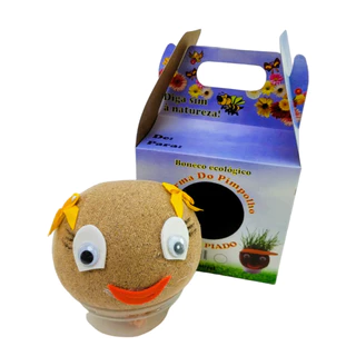 Boneco Ecológico Menina Lacinho Sortido
