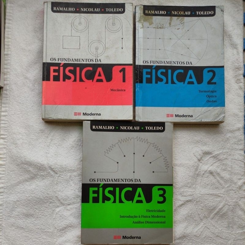 Coleção com 3 livros de Fundamentos da Física, ensino médio | Shopee Brasil