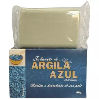 Bionature - 1x Sabonete Argila Azul - Anti-Séptico Mantendo a Hidratação da Sua Pele 90g