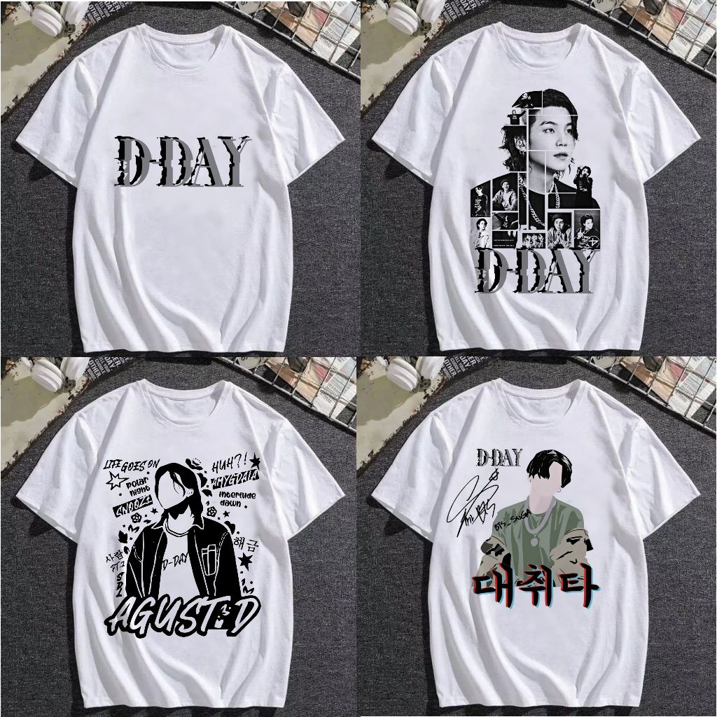 SUGA Agust D D-DAY オーバーサイズシャツ M BTS D day camiseta august D suga unissex, blusa bts plus size | Shopee