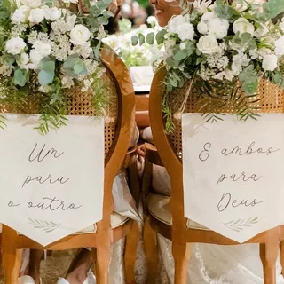 PAR DE FLÂMULA PERSONALIZADA PARA CASAMENTO