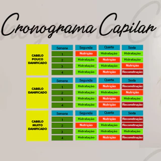 KIT CAPILAR CRONODAY- 5 ITENS - TRATAMENTO CAPILAR HIDRATAÇÃO - NUTRIÇÃO E RECONSTRUÇÃO - CHAMELLE