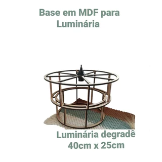 BASE DE LUMINÁRIA PARA MACRAME modelo degrade