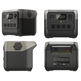 Gerador Estação Portátil Energia Offgrid Nobreak Ecoflow River 2 Pro 1600w bateria LiFePO4 de 768 Wh 110V ou 220V - Acampamentos ao ar livre, Trailers, Uso doméstico e Comercial