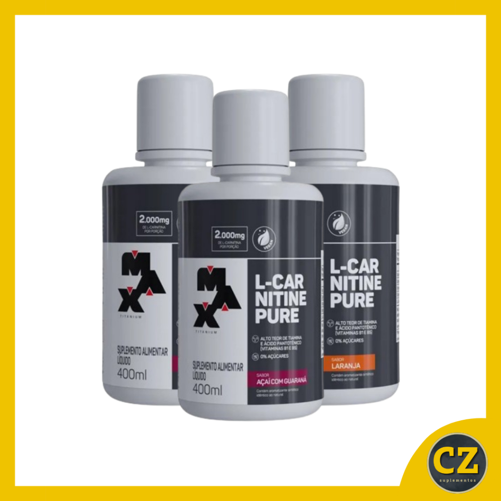l carnitina 2000 max titanium L-Carnitina Pure 2000 (400 Ml) - Max Titanium