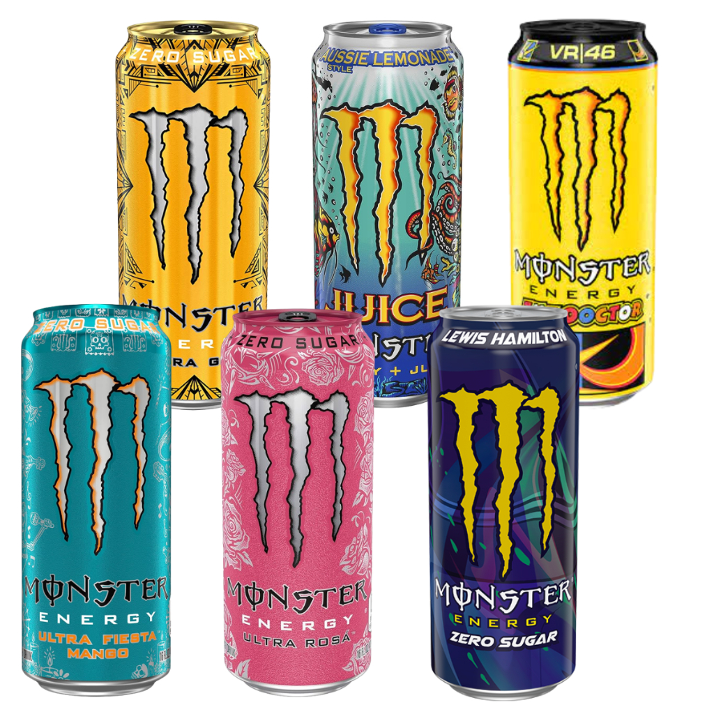 Kit 6 Latas Energetico Monster Importado Sabores Exclusivos | Shopee Brasil