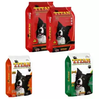 Titan Carne 18% Proteína Ração Para Cães Adulto 10,1kg ou 15kg
