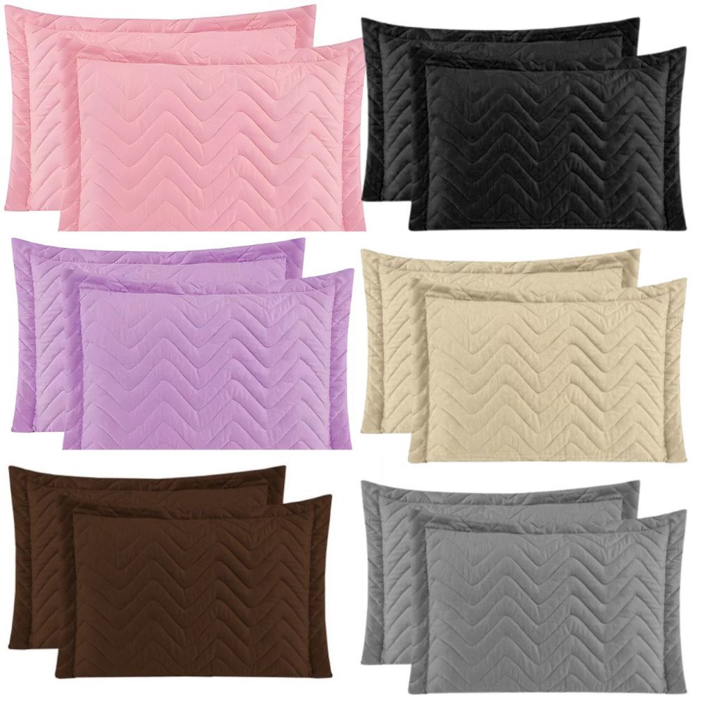 Kit 02 Capa Porta Travesseiro Fronha Matelasse 70CM x 50CM VARIAS CORES - Filimar