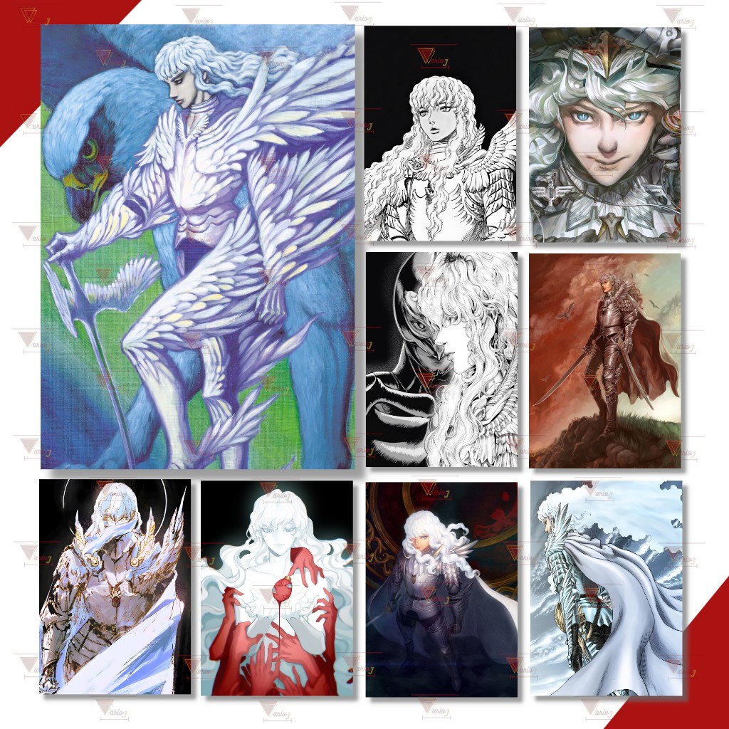 Pôster Adesivo Griffith Anime Berserk Qualidade Premium A4