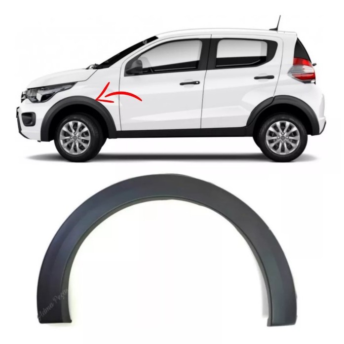 Moldura Paralama Dianteiro Fiat Mobi 2018 2019 2020 2021 2024 Lado Esquerdo Original