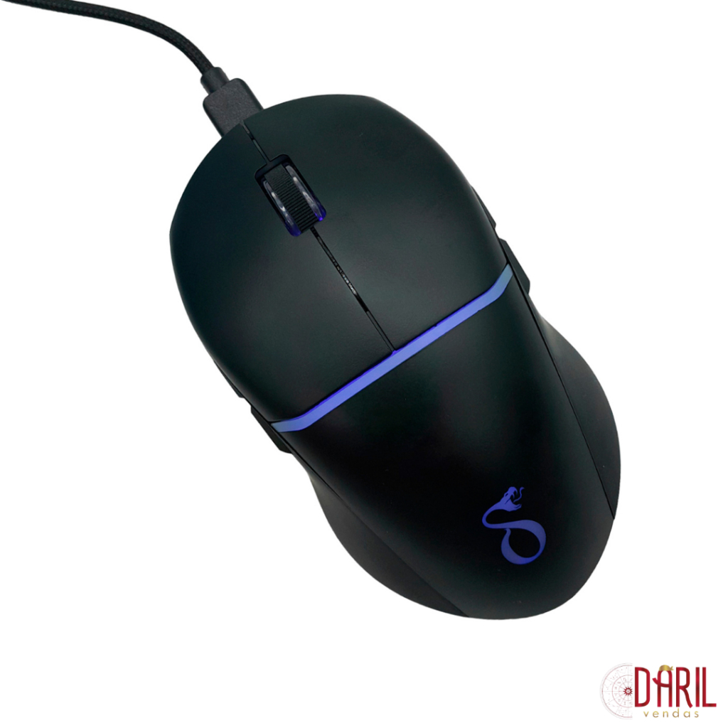 Mouse Gamer 9D Rgb Com Fio 9 Botões - Delta | Shopee Brasil