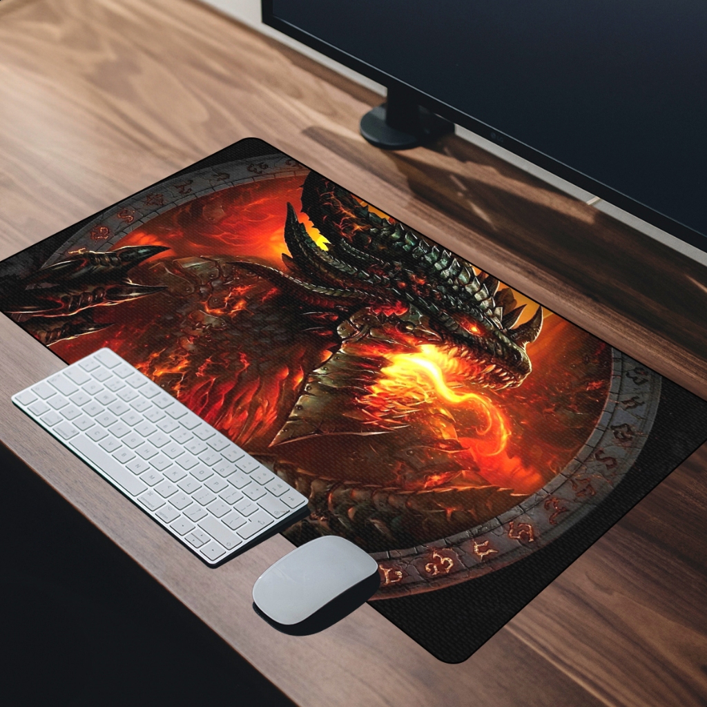 Mouse Pad Gamer Diversos Tamanhos Tema Dragões