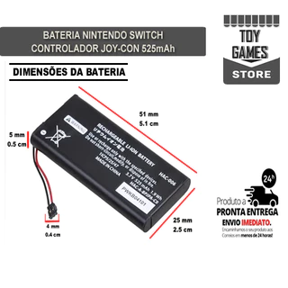BATERIA NINTENDO SWITCH CONTROLADOR JOY-CON - HAC-006 - 525 mAh