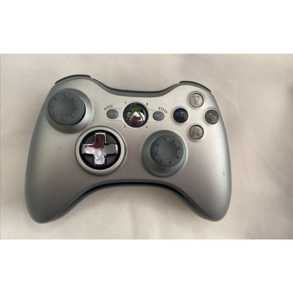 CONTROLE CINZA ORIGINAL XBOX 360 FUNCIONANDO TUDO X360