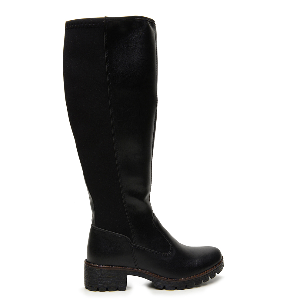 Bota Feminina Montaria Cano Alto Elástico Para Perna Grossa Promoção ...
