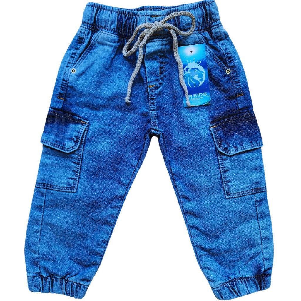 Calça jogger jeans masculina infantil menino Tam 1,2,3 4, 6 e 8 anos ...