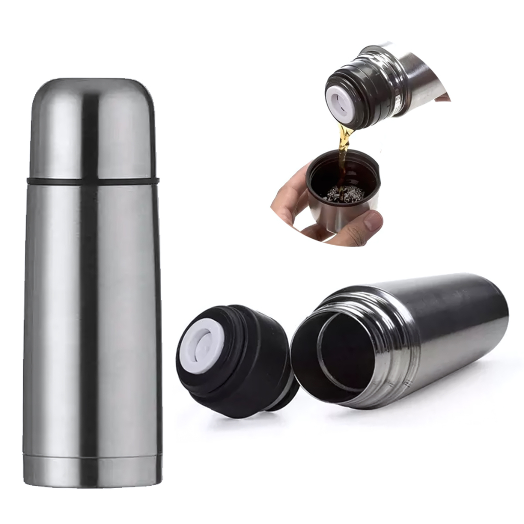 Garrafa Térmica Café Inox 350ml Portátil Até 12h Quente Escritório Home Office