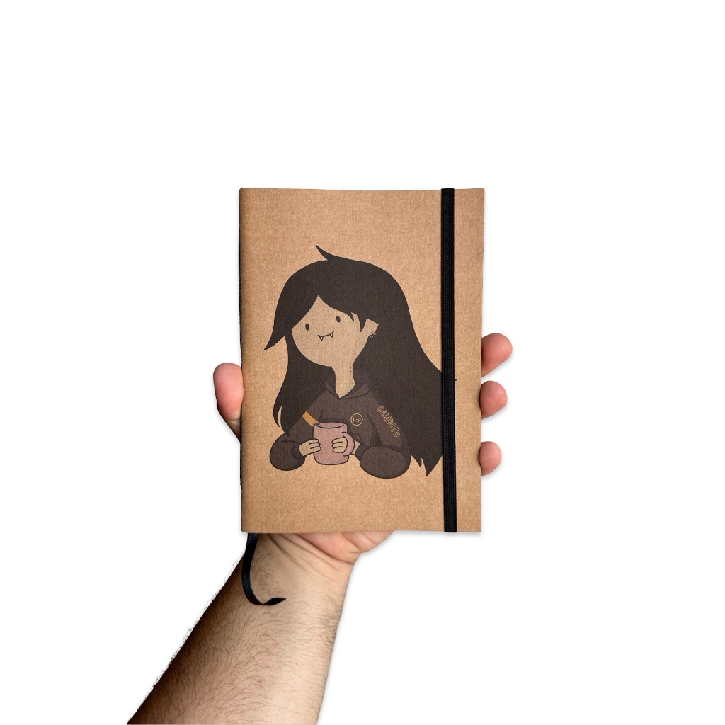 Sketchbook Caderno Desenho Hora da Aventura Adventure Time Marceline  Elástico Marca Página Aquarela | Shopee Brasil