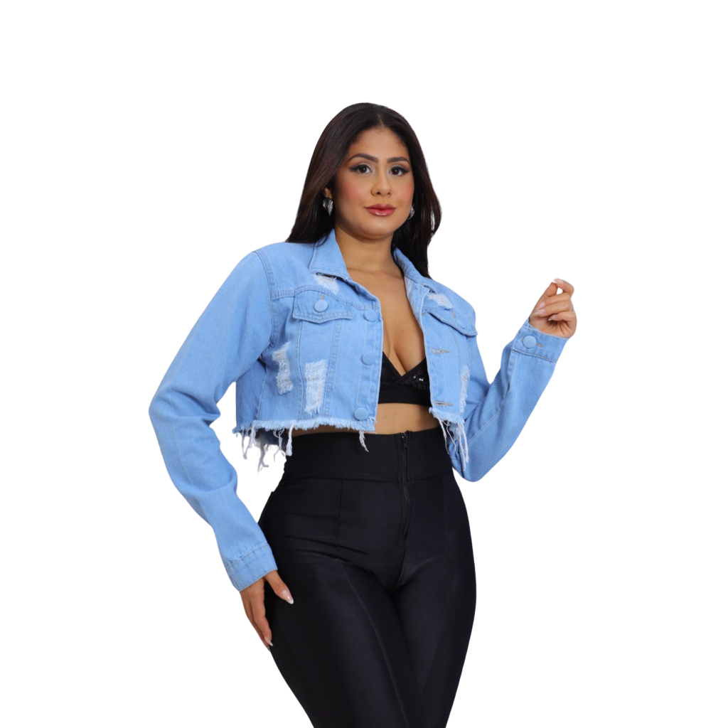 Jaqueta Jeans Cropped em Oferta Shopee 2025