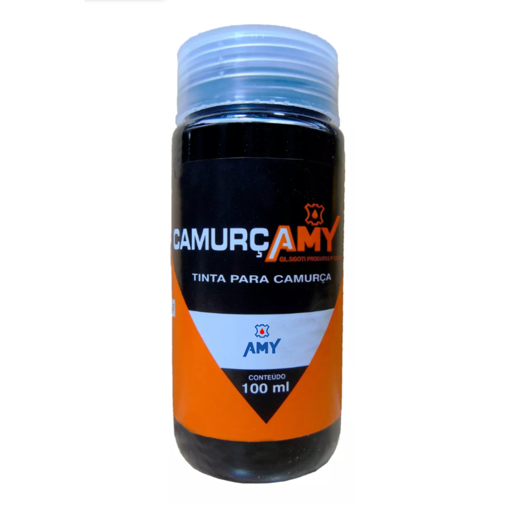 Tinta AMY para Camurça 100ml Nobuck Diversas Cores Sapatos Botas Tênis Sapatênis Sandálias Coturno