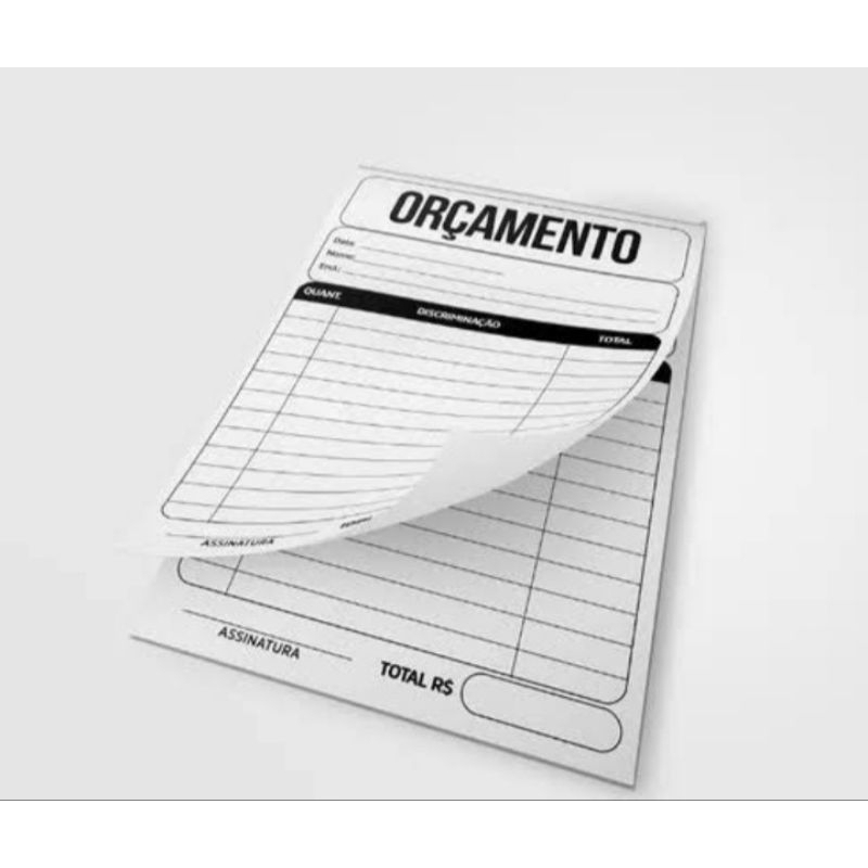 kit 10 blocos de orçamento 10x15cm (100 folhas escada bloco) | Shopee ...