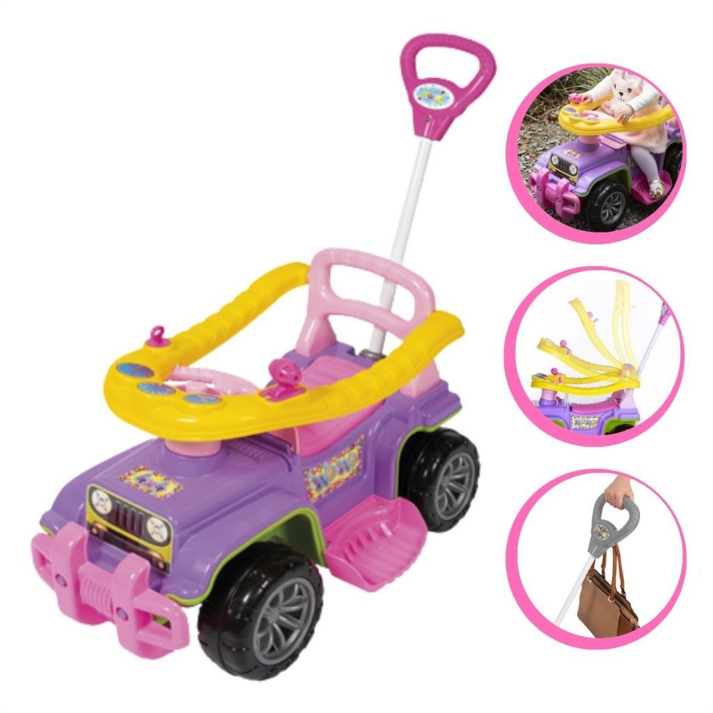Carrinho De Empurrar De Passeio Infantil Com Empurrador Bebe Jip Jip ...