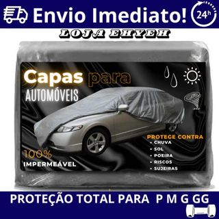 Capa Cobrir Carro Forrada 100% Impermeável EHYEH Protege Sol Chuva Poeira P M G Hatch Sedan SUV