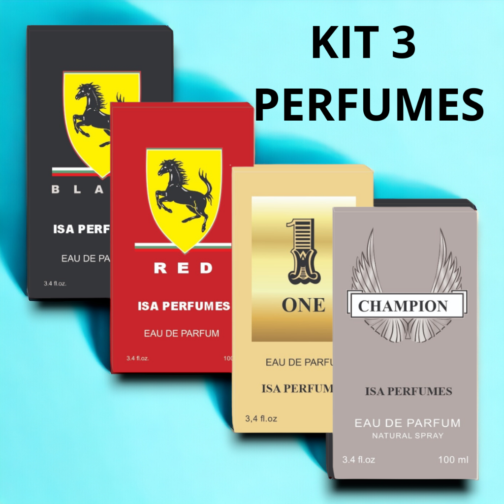 Perfume Masculino 100ml 03 Unidades - Monte Como Quiser