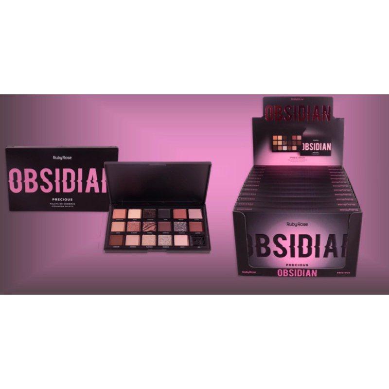 PALETA DE SOMBRA PRECIOUS OBSIDIAN DA RUBY ROSE