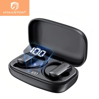 H'maston Fone De Ouvido Bluetooth 5.3 Tws Hifi Com Luz Led Ipx5 Rs-56