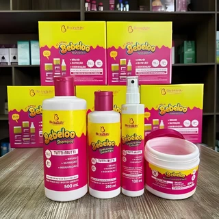 Kit Capilar Bebeloo Tuti-frutti e Uva Shampoo Condicionador Máscara e Spray Para Cabelos e Cachos Bioinstito