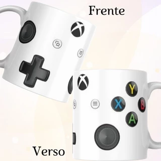 Caneca Personalizada Controle Xbox One Gamer Logo e Botões Cerâmica ou de Plastico/Polímero Estampada Presente Lembrança Promoção Xícara